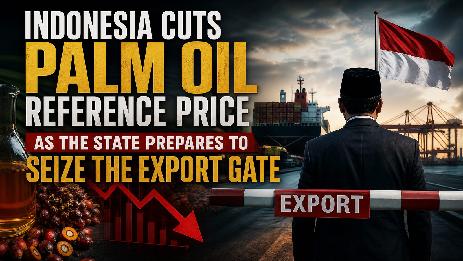 Indonesia Cuts Palm Oil Reference Price as the State Prepares to Seize the Export Gate