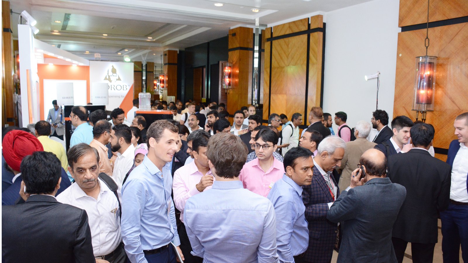 Closing day networking at stand